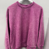 BLACK FRIDAY | Acid Wash Oversized Fleece Pullover