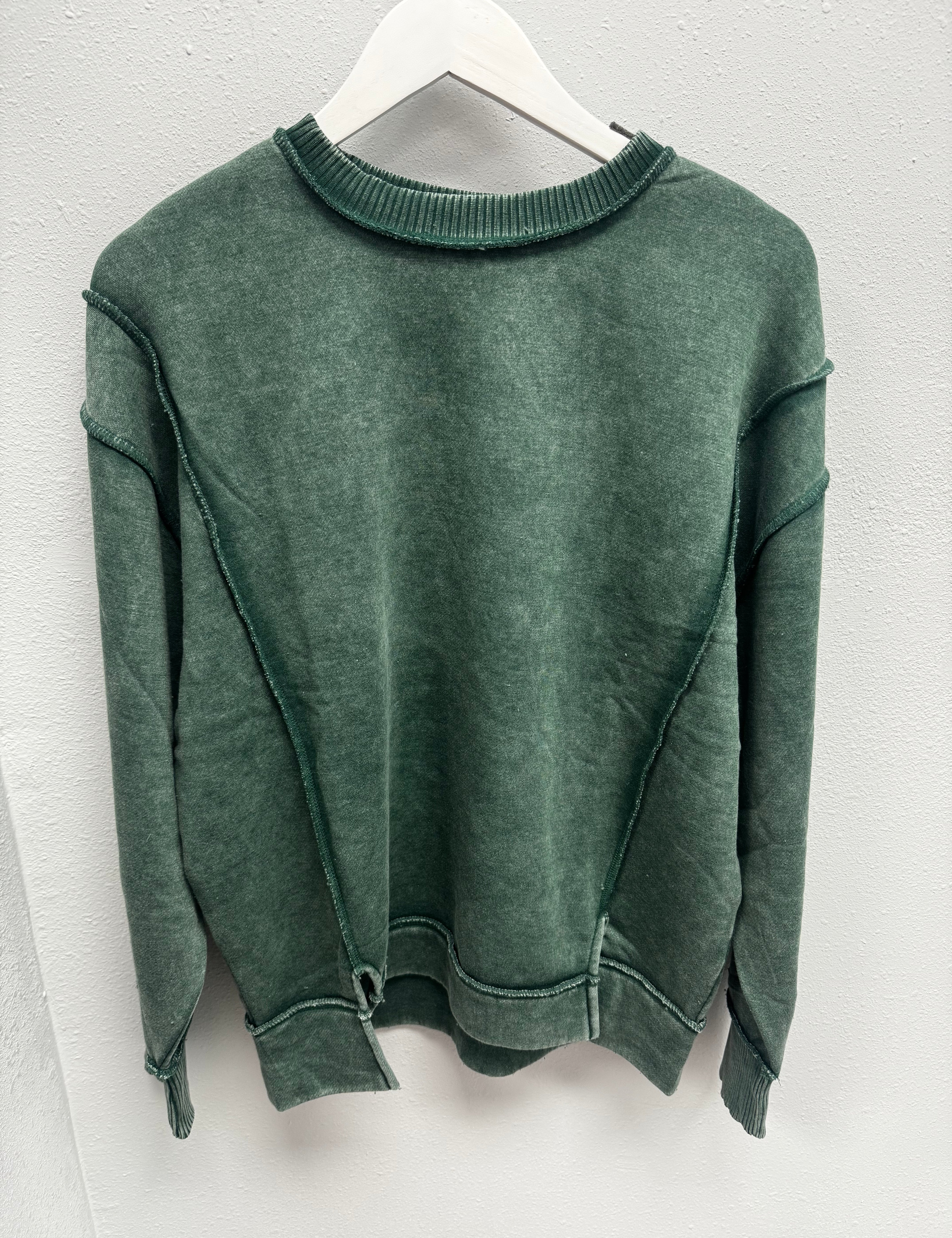 BLACK FRIDAY | Acid Wash Oversized Fleece Pullover