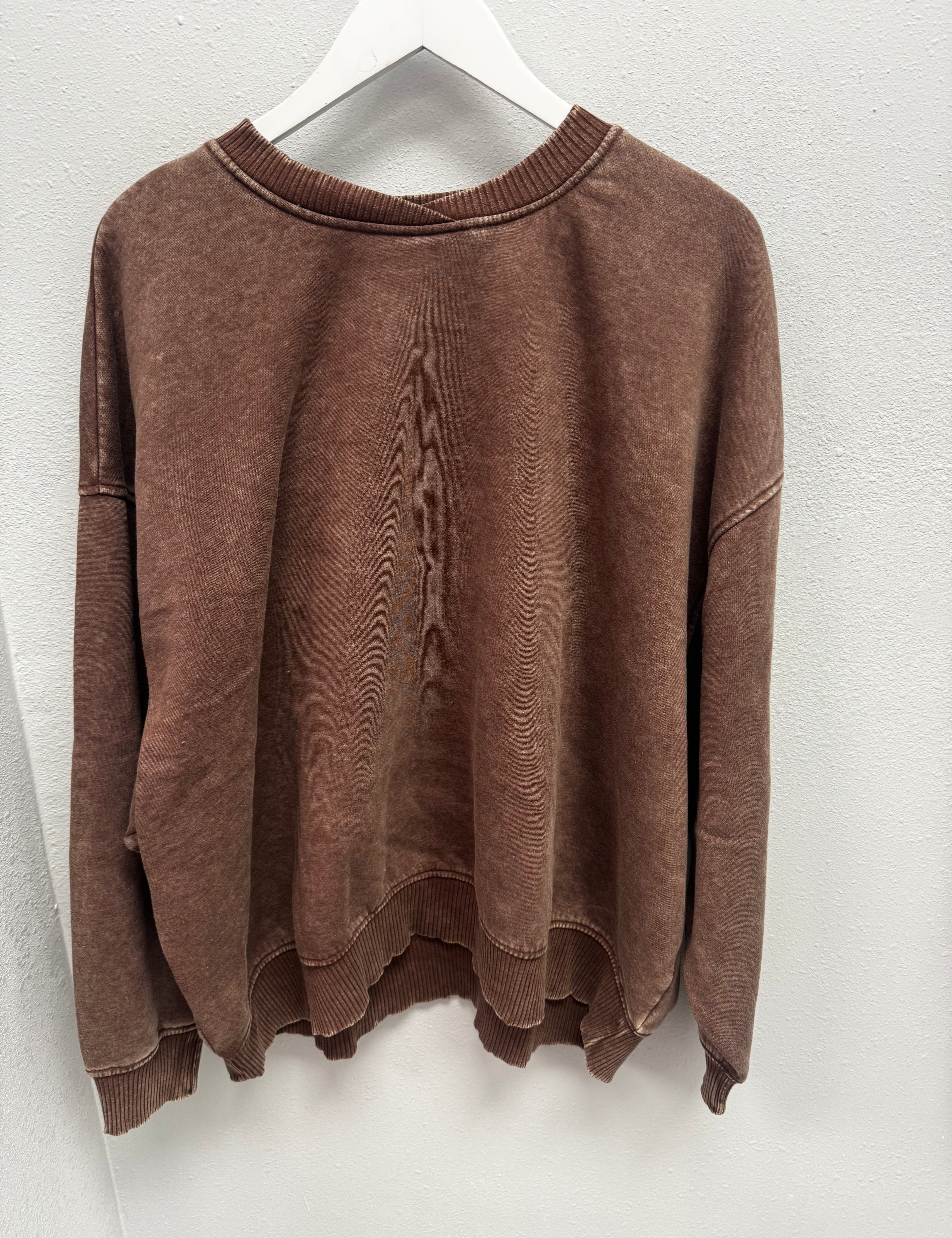 BLACK FRIDAY | Acid Wash Oversized Fleece Pullover