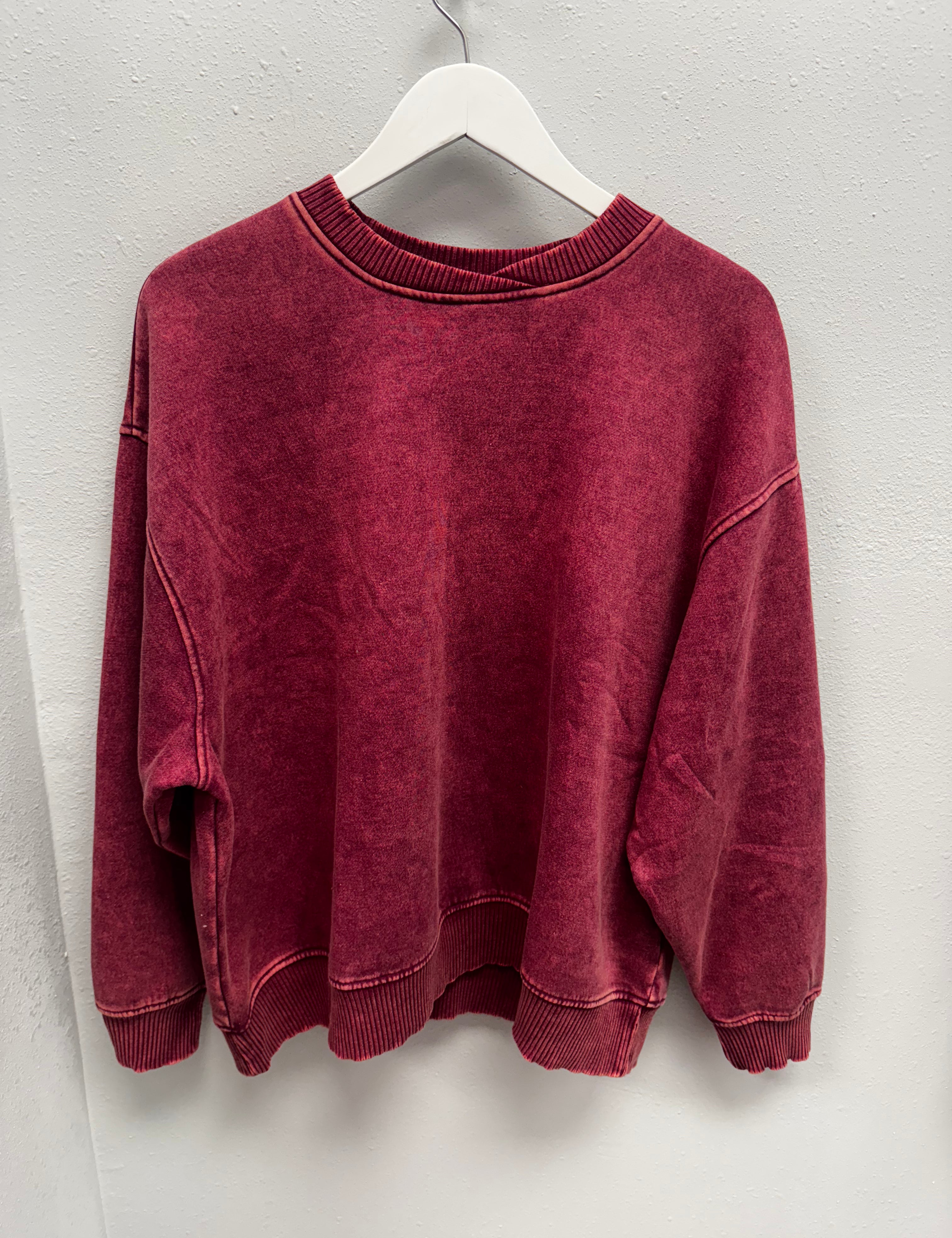 BLACK FRIDAY | Acid Wash Oversized Fleece Pullover