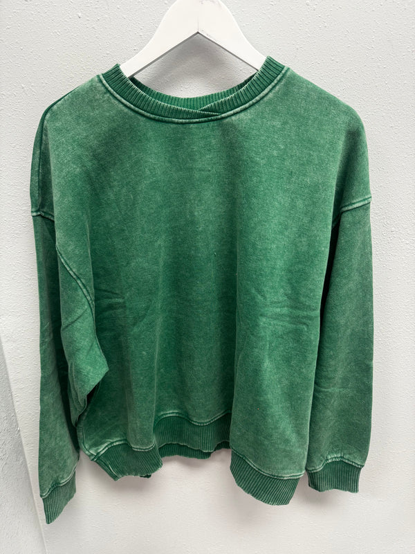 BLACK FRIDAY | Acid Wash Oversized Fleece Pullover