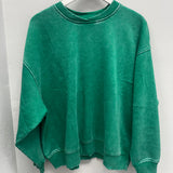 BLACK FRIDAY | Acid Wash Oversized Fleece Pullover