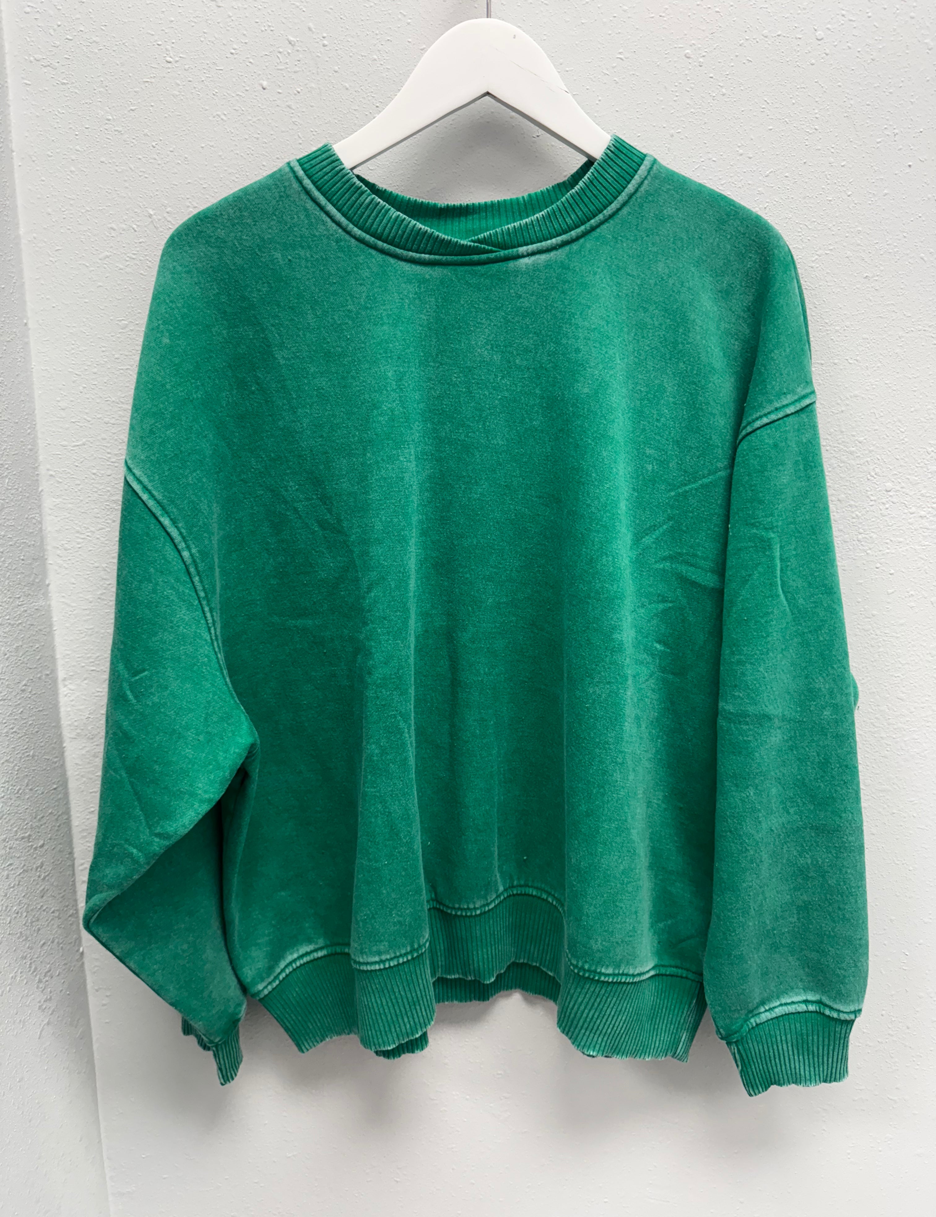 BLACK FRIDAY | Acid Wash Oversized Fleece Pullover