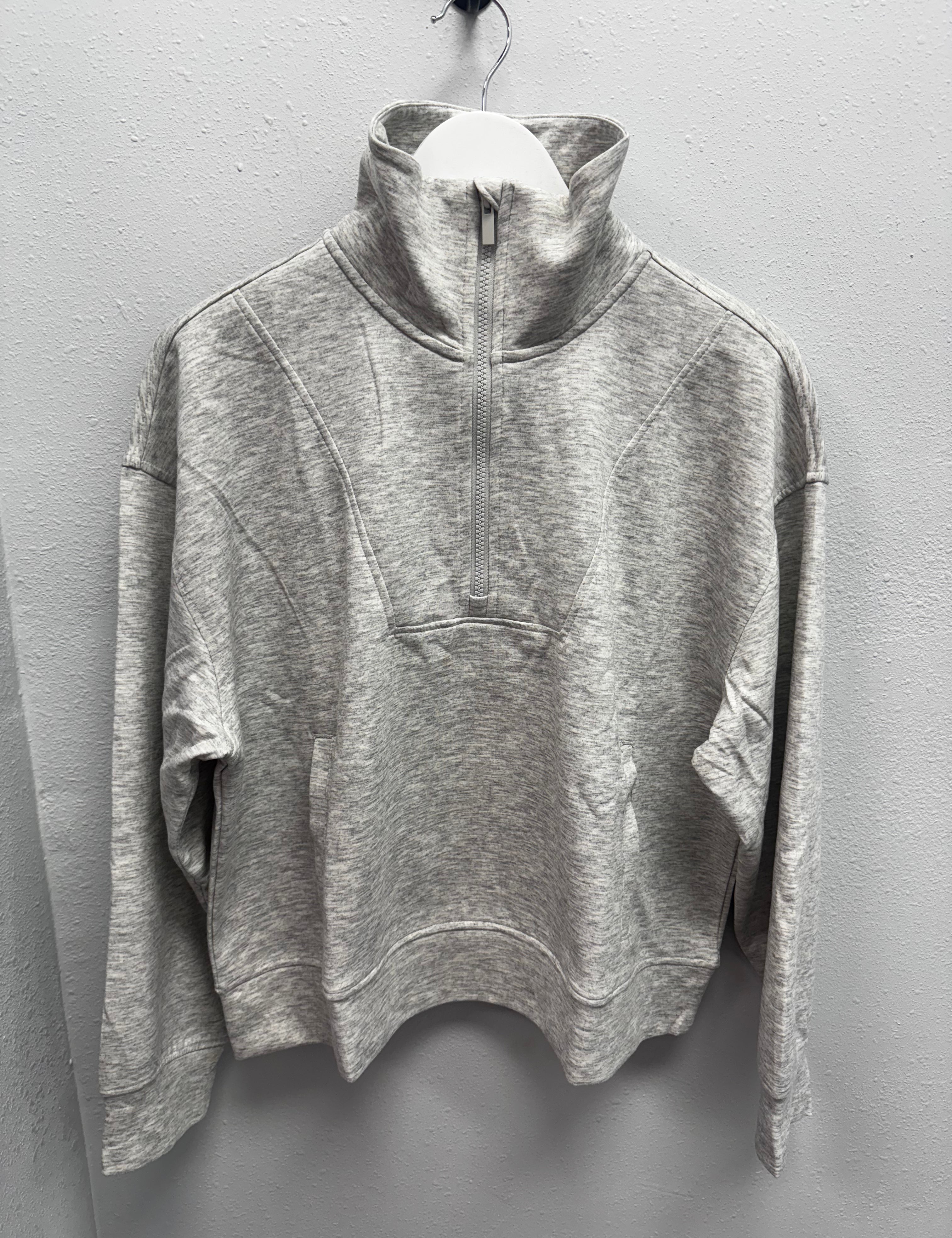 BLACK FRIDAY | High Neck Scuba Half Zip Pullover