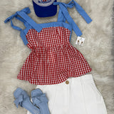 Picnic Party Peplum Top
