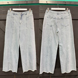 Light Wash Front Seam Denim