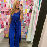 Ocean Eyes Royal Blue Jumpsuit