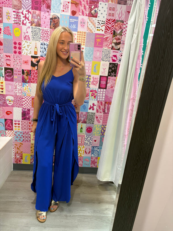 Ocean Eyes Royal Blue Jumpsuit