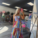 Summer Watercolor Dress