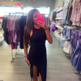 The It Girl Sleeveless Round Neck Bodycon Dress - ONLINE ONLY