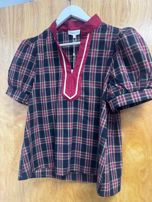 Plaid Promise Top