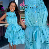 Always Yours Dress Aqua