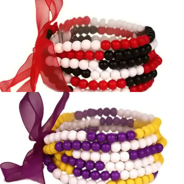 Game Day Football Acetate Stretch Bracelet