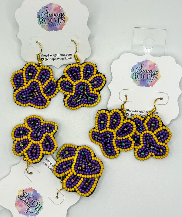 Tiger Paw Earrings - Hook