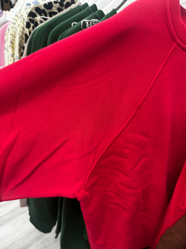 Christmas Deals | Fleece Raglan Sleeve Pullover & Sweatpants Set