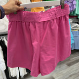 Pink Belted Shorts