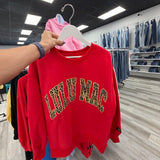 Red and Leopard Sweatshirt | LULU MAC