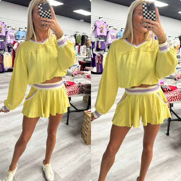 Pastel Yellow and Purple Set