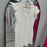 Once In A Lifetime Textured White Dress