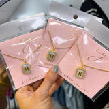 Initial Open Locket Necklace