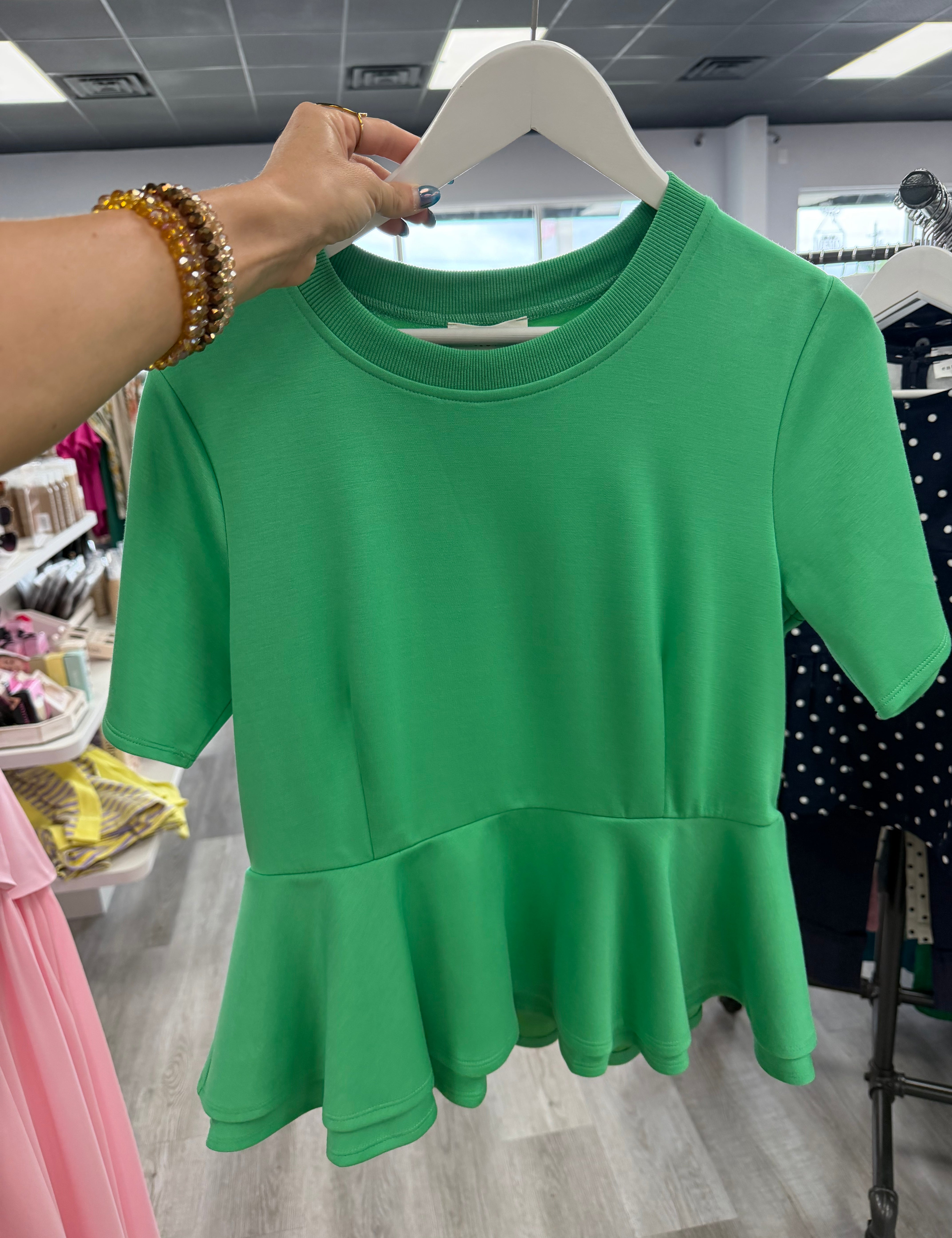 Flirty Flair Peplum Top