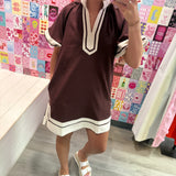 Beautiful Thoughts Dress - Brown