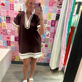 Beautiful Thoughts Dress - Brown