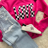 Love Retro Valentine Sweatshirt