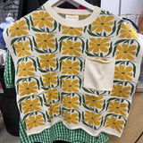 Citrus Bloom Sweater Top
