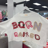 Raised on Bows Crop Tee