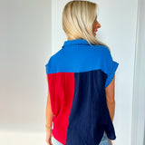 American Charm Colorblock Top
