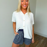 Easy Breezy Button Top