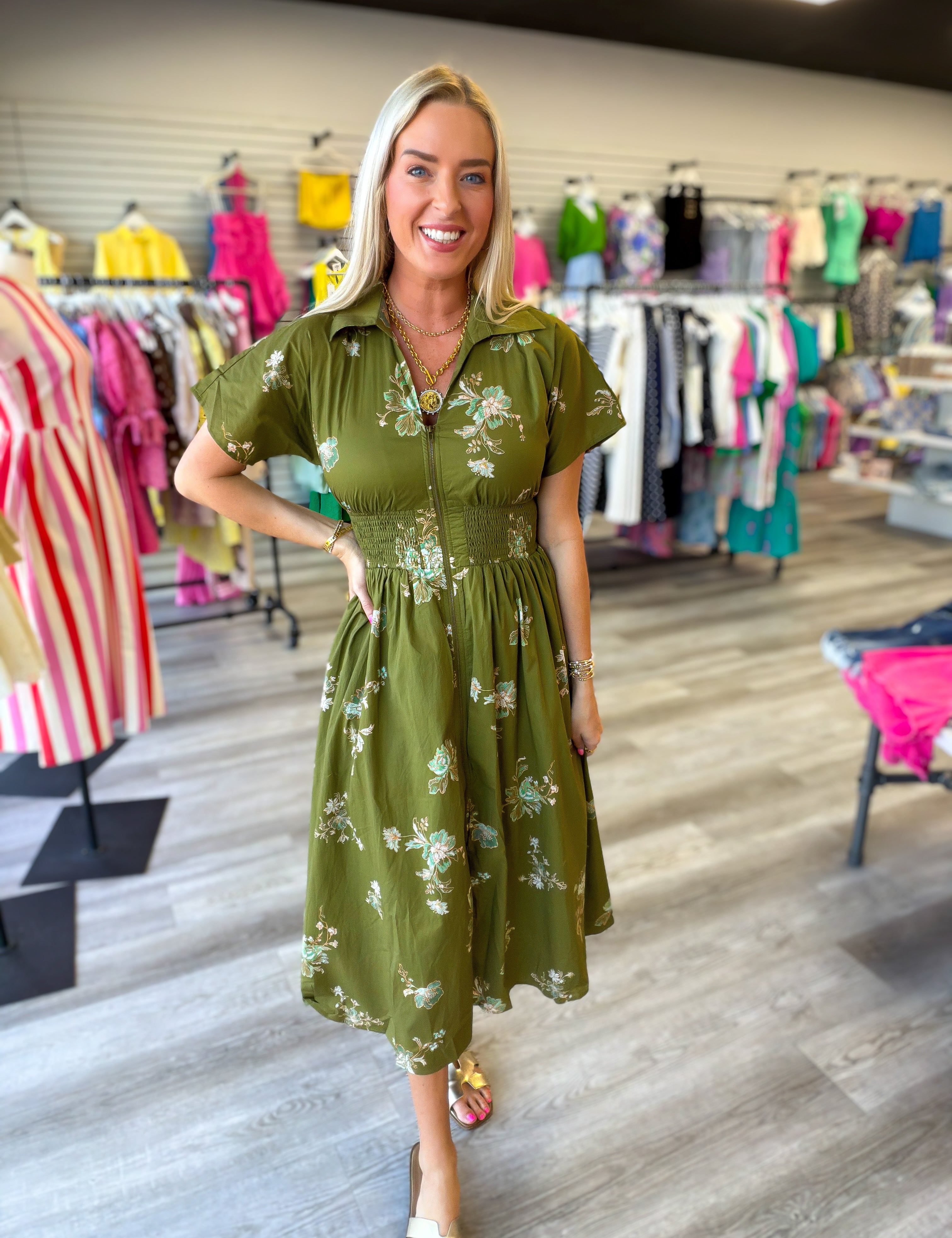 Hidden Garden Midi Dress