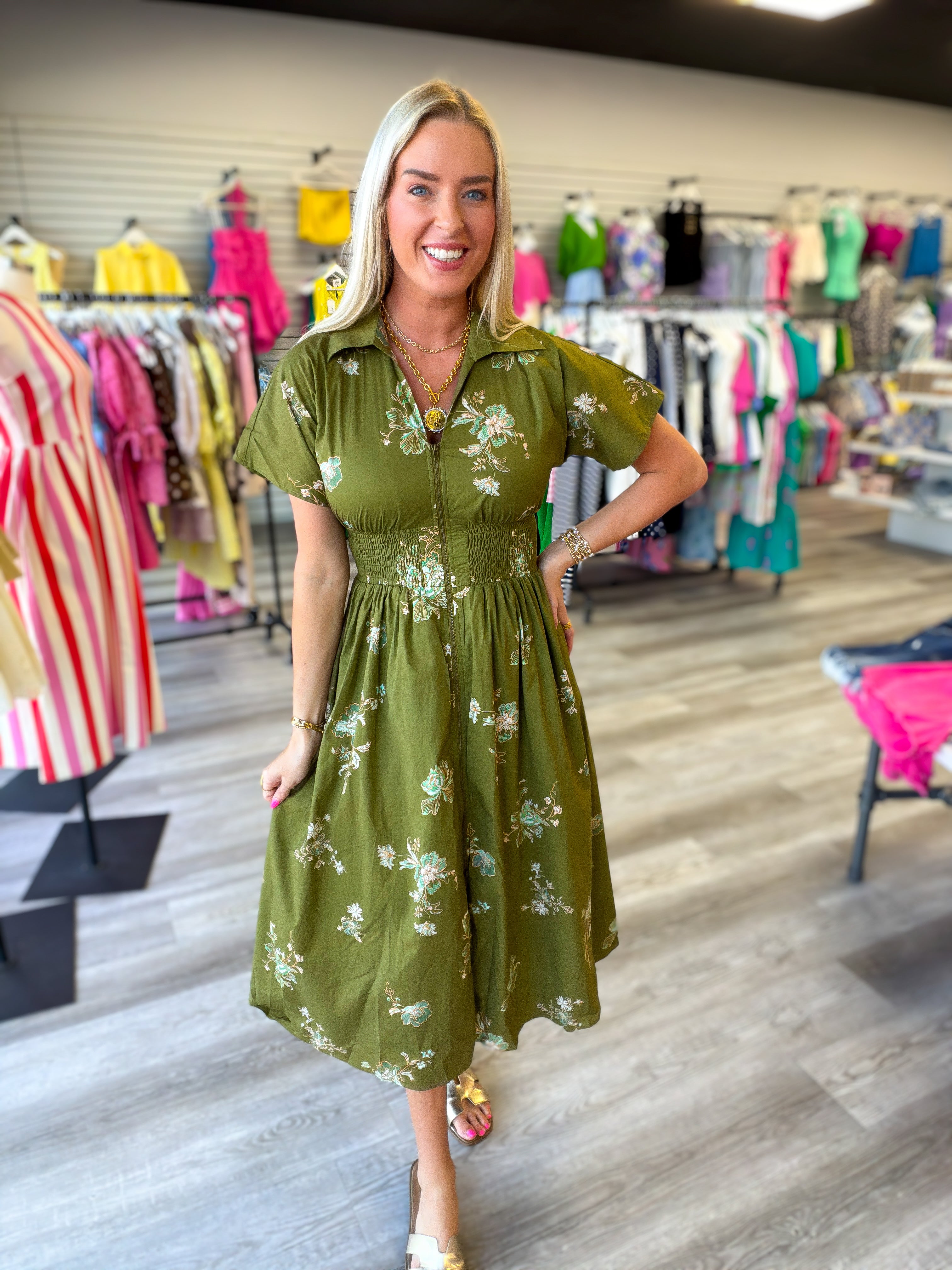 Hidden Garden Midi Dress
