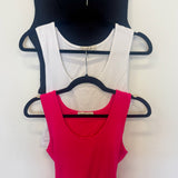 Double layered cropped tank top