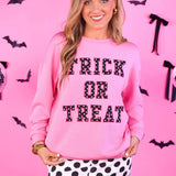 Trick or Treat Polka Dot Patch Pullover