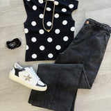 Spot On One-Shoulder Polka Dot Top