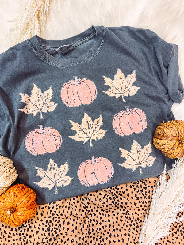 Thanksgiving Leaves and Pumkins Tee