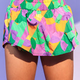 I'm With The Krewe Mardi Gras Activewear Skort