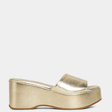 The Ivy Gold Platform Sandal | Shu Shop