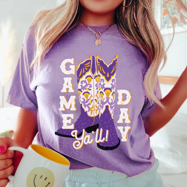 Game Day Yall Boots Graphic Tee
