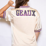 LSU Tiger Eye (Licensed) | Sequin Design Football Jersey Butter