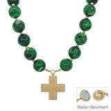 Cross Beaded Chunky Necklace