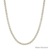 Golden Glow Tennis Necklace