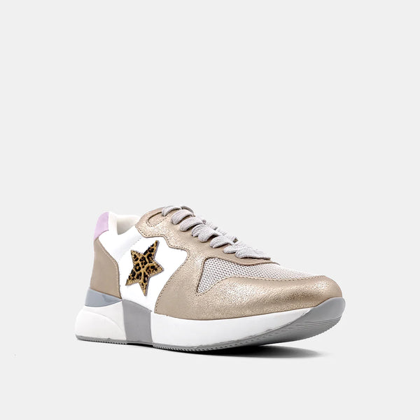 The Patricia Sneaker - Light Gold