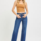 The Shana Denim | 4 Way Stretch High Rise Straight | RISEN