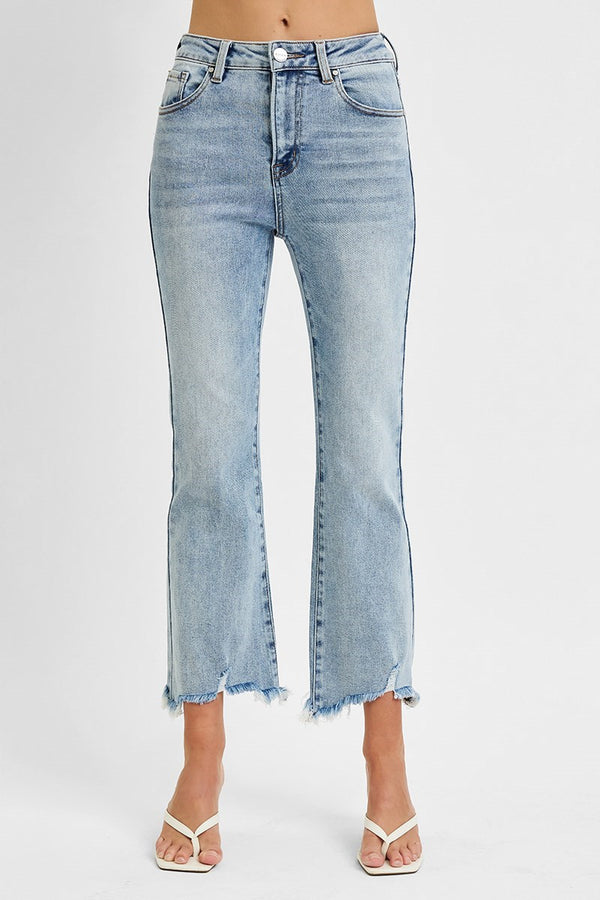 The Bella High Rise Crop Denim
