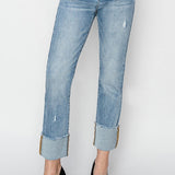 The Crystal Cuffed Denim | RISEN DENIM