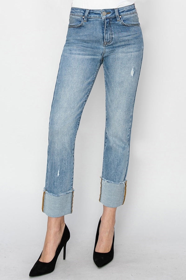 The Crystal Cuffed Denim | RISEN DENIM