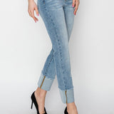 The Crystal Cuffed Denim | RISEN DENIM